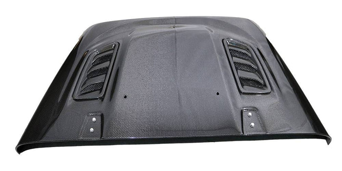Carbon Fiber Hood Rubicon Style for Jeep Wrangler JK 4DR 2007-2018