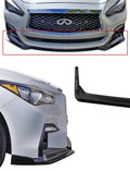 2018-2021 Infiniti Q50 Front Splitter - Sport - [Matte Black] - KB11240