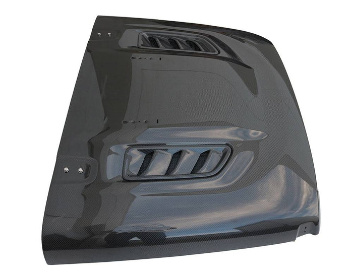 Carbon Fiber Hood Rubicon Style for Jeep Wrangler JL 4DR 2018-2019