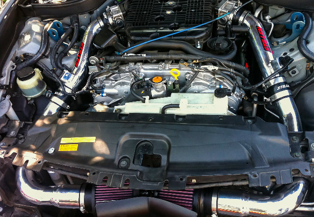 2008-2013 Infiniti G37, 14-15 Infiniti Q60 - STILLEN Air Intake (Gen 3) Dual Ultra Long Tube - Oil Filter - 402846