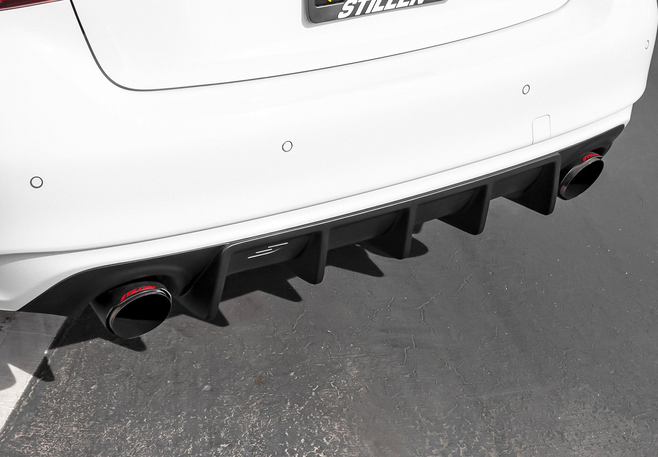 2016-2024 Infiniti Q50 [3.0t] - STILLEN Cat Back Exhaust w/ Carbon Fiber Tips - 504450