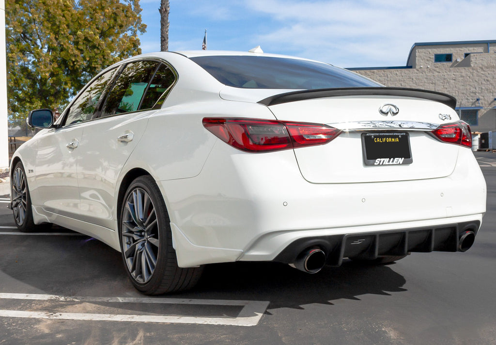 2016-2024 Infiniti Q50 [3.0t] - STILLEN Cat Back Exhaust w/ Carbon Fiber Tips - 504450