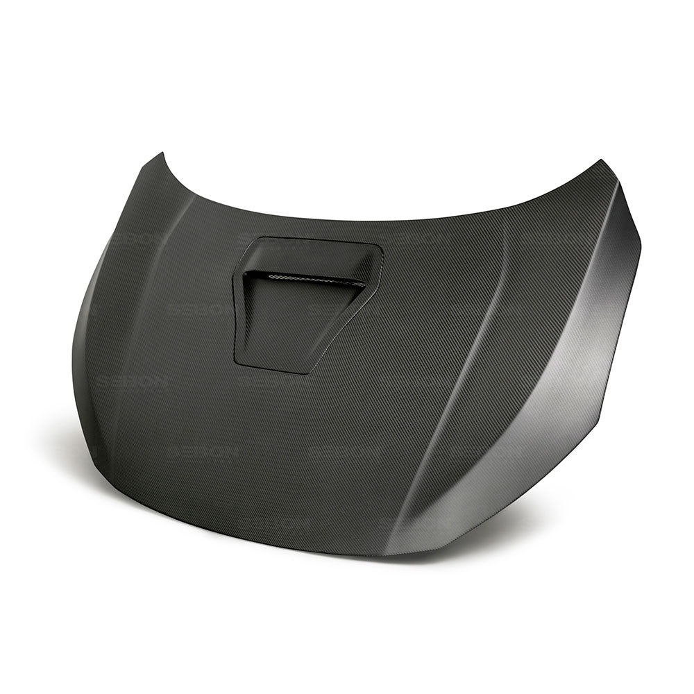 Seibon Carbon HD17HDCVR-OE-DRY OE-style Dry Carbon Hood For 2017-2020 Honda Civic Type R *All Dry Carbon Products Are Matte Finish