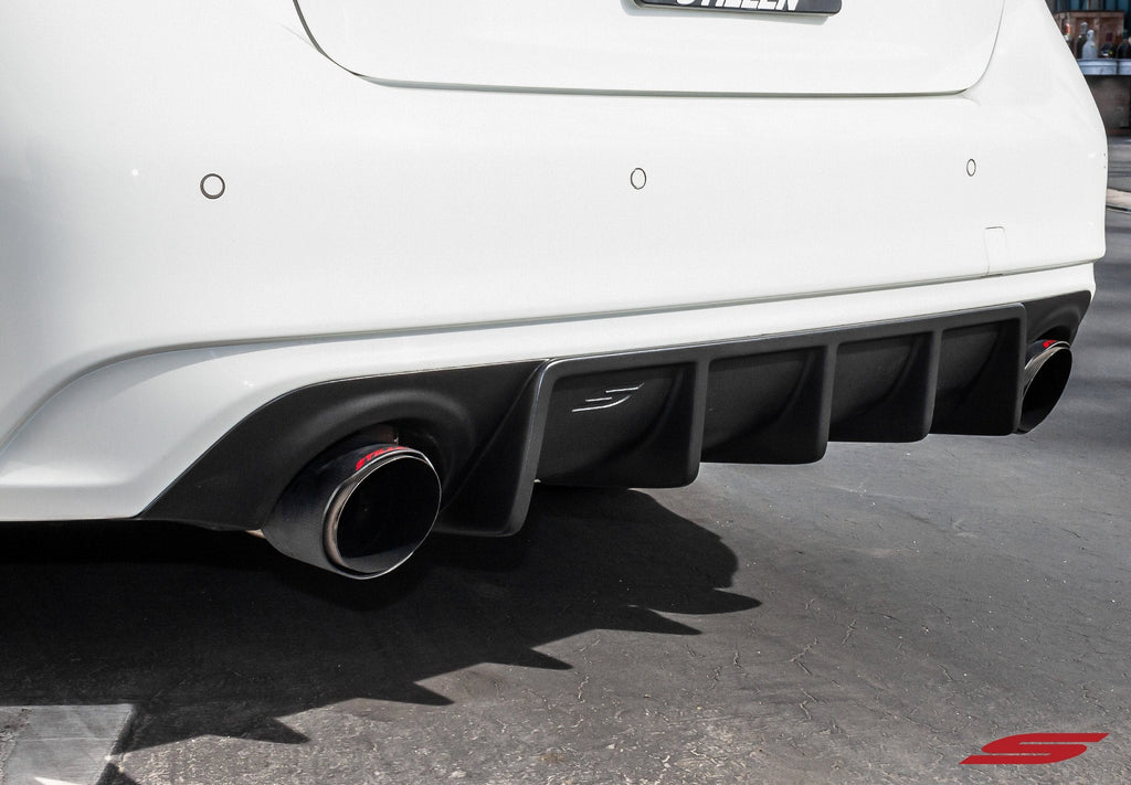2018-2021 Infiniti Q50 Rear Diffuser - Unpainted - KB11241