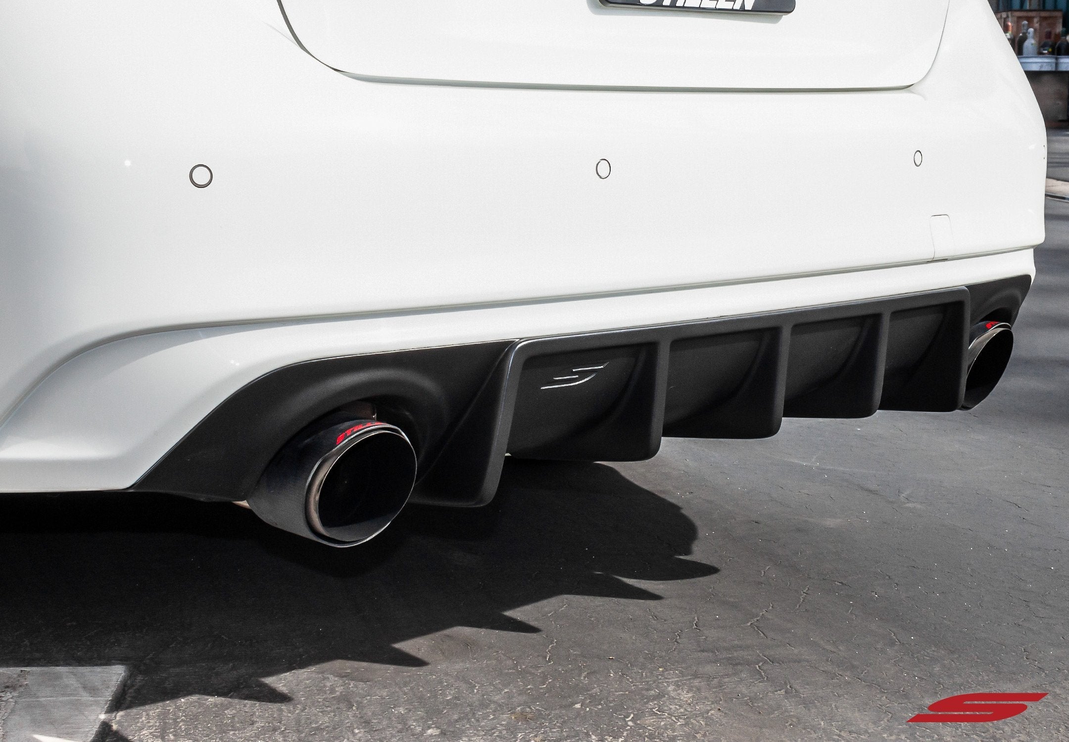 2018-2021 Infiniti Q50 Rear Diffuser - Unpainted - KB11241