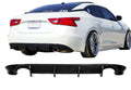 2016-2018 Nissan Maxima Rear Diffuser [Matte Black] - KB12818MB