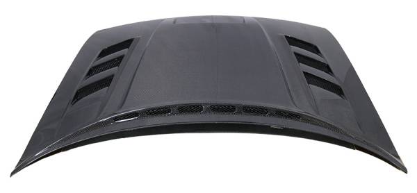 Double Sided Carbon Fiber Hood Terminator Style for Dodge Challenger 2DR 2008-2021