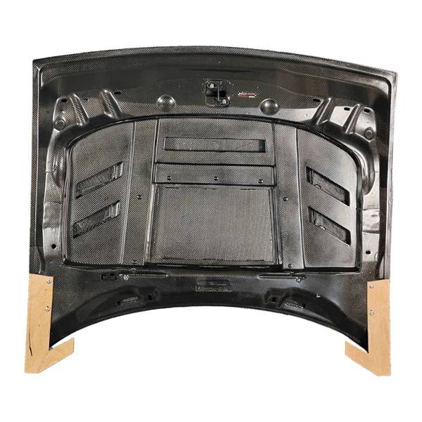 Double Sided Carbon Fiber Hood Terminator Style for Dodge Challenger 2DR 2008-2021