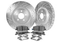 2003-05 Infiniti G35 / Nissan 350Z [Z33] Cross Drilled & Slotted 1-Piece Sport Rotors - w/Standard Calipers (Set of 4) NIS91002