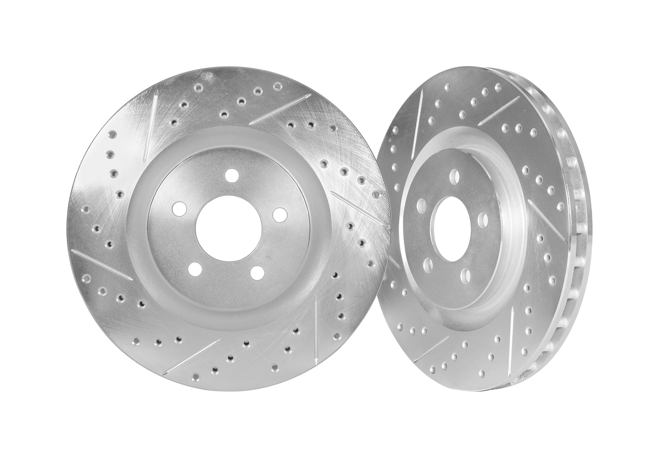 2014-24 Infiniti Q50 Sport / 2017-22 Infiniti Q60 Sport Front Cross Drilled & Slotted 1-Pc Rotors (Set of 2) - NIS81008