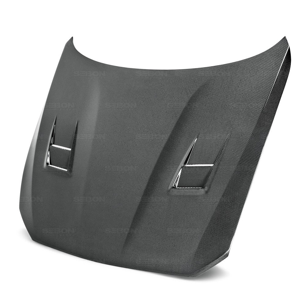 Seibon HD11BMWF20-DV DV-style carbon fiber hood for 2012-up BMW F20, 2014-up F22, and 2016-up F87