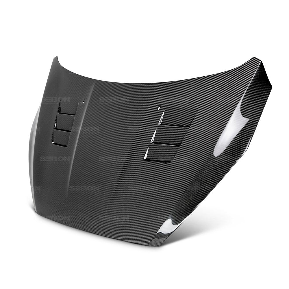 Seibon HD16FDFO-TS TS-style carbon fiber hood for 2015-2018 Ford Focus