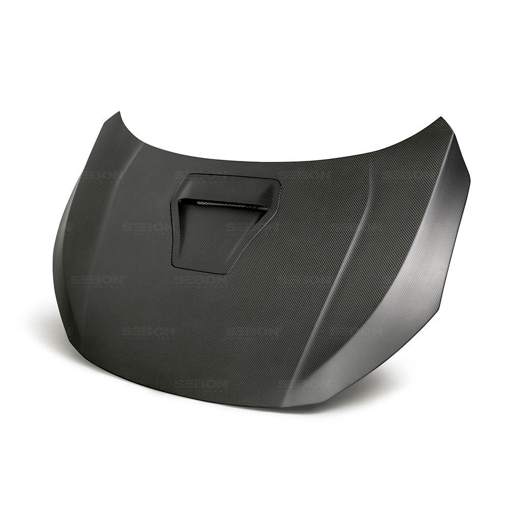 Seibon HD17HDCVR-OE-DRY OE-style Dry Carbon hood for 2017-2020 Honda Civic Type R *All Dry Carbon Products are Matte Finish