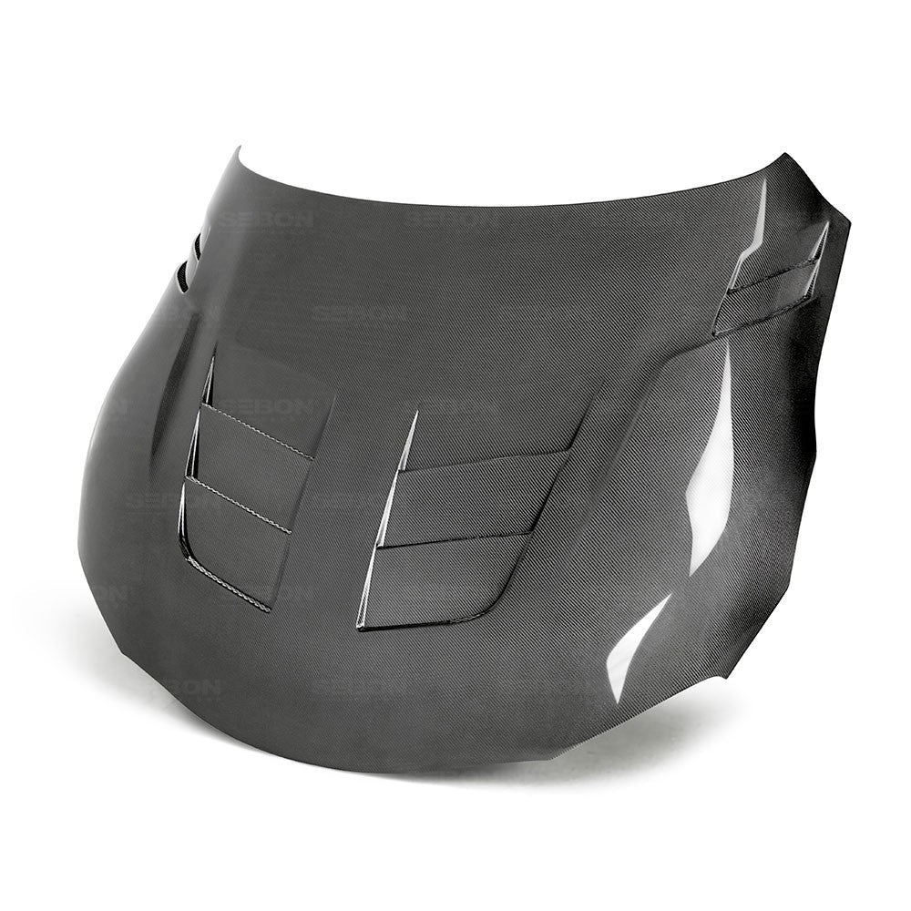 Seibon HD20TYSUP-TSII-DS TSII-style double sided carbon fiber hood for 2020-up Toyota Supra