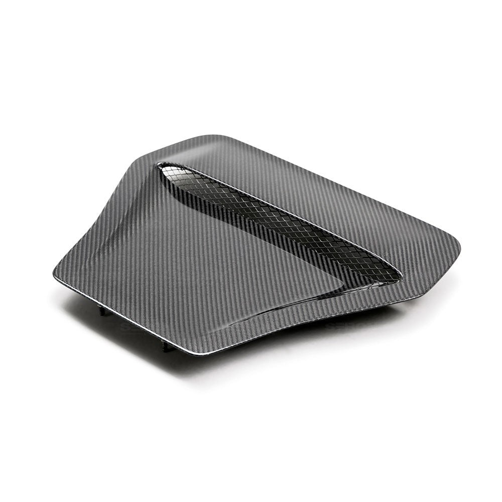 Seibon HDS17HDCVR OE-style carbon fiber hood scoop for 2017-2020 Honda Civic Type R