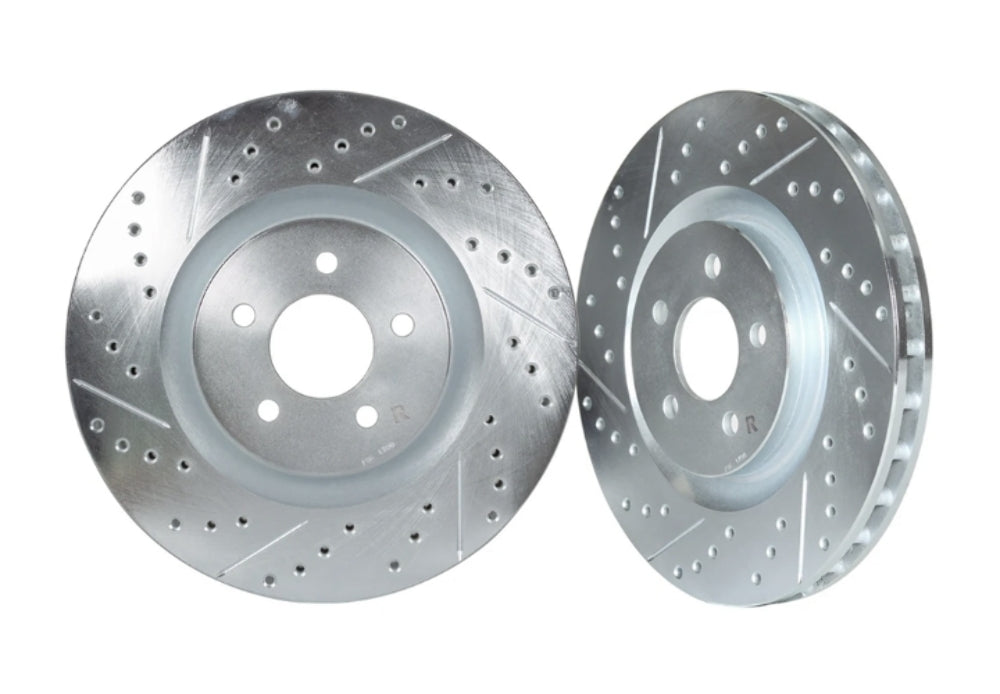 2016-2021 Honda Civic - STILLEN Cross Drilled & Slotted 1-Pc Rotors [Rear](Set of 2) - HON71000