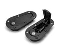 Seibon HOODPINS-120-7100 AeroCatch Plus Flush Hood Latch and Pin Kit - Black - with lock - Seibon Edition