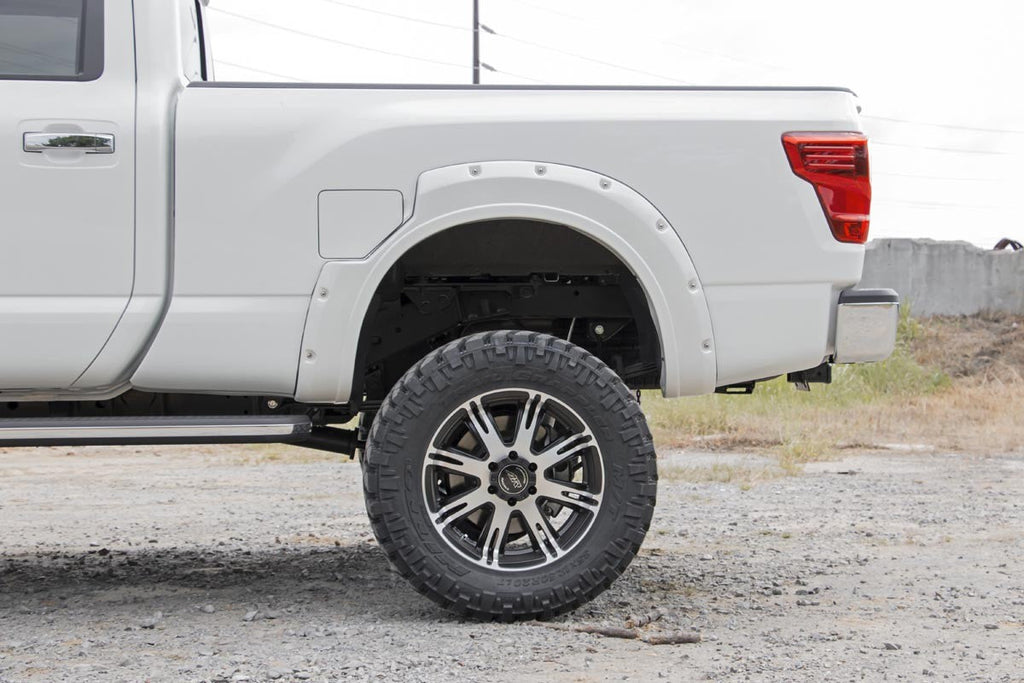 Pocket Fender Flares | Crew | W/ Emblem | Nissan Titan | 2017-2021