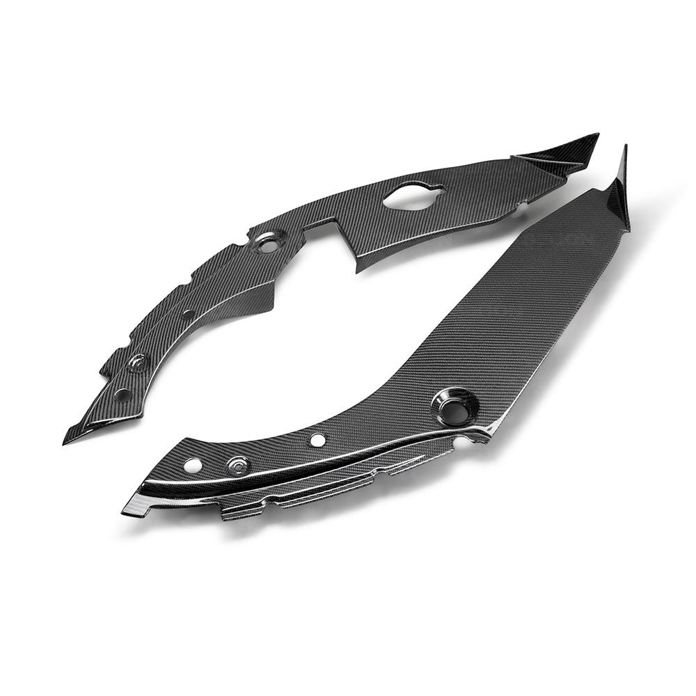 Seibon IWT17HDCVR Carbon fiber under hood inner wing trim for 2017-2020 Honda Civic Type R