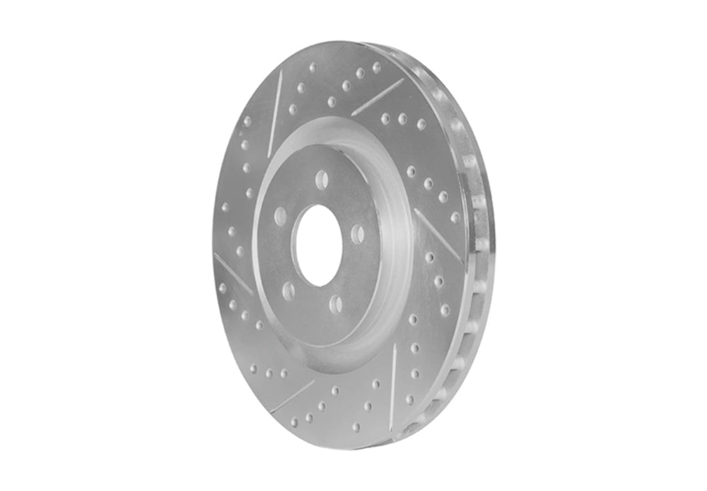 1989-1996 Nissan 300ZX [Z32] Turbo - STILLEN Cross Drilled & Slotted 1-Piece Sport Rotors [Front](Set of 2) - NIS81001