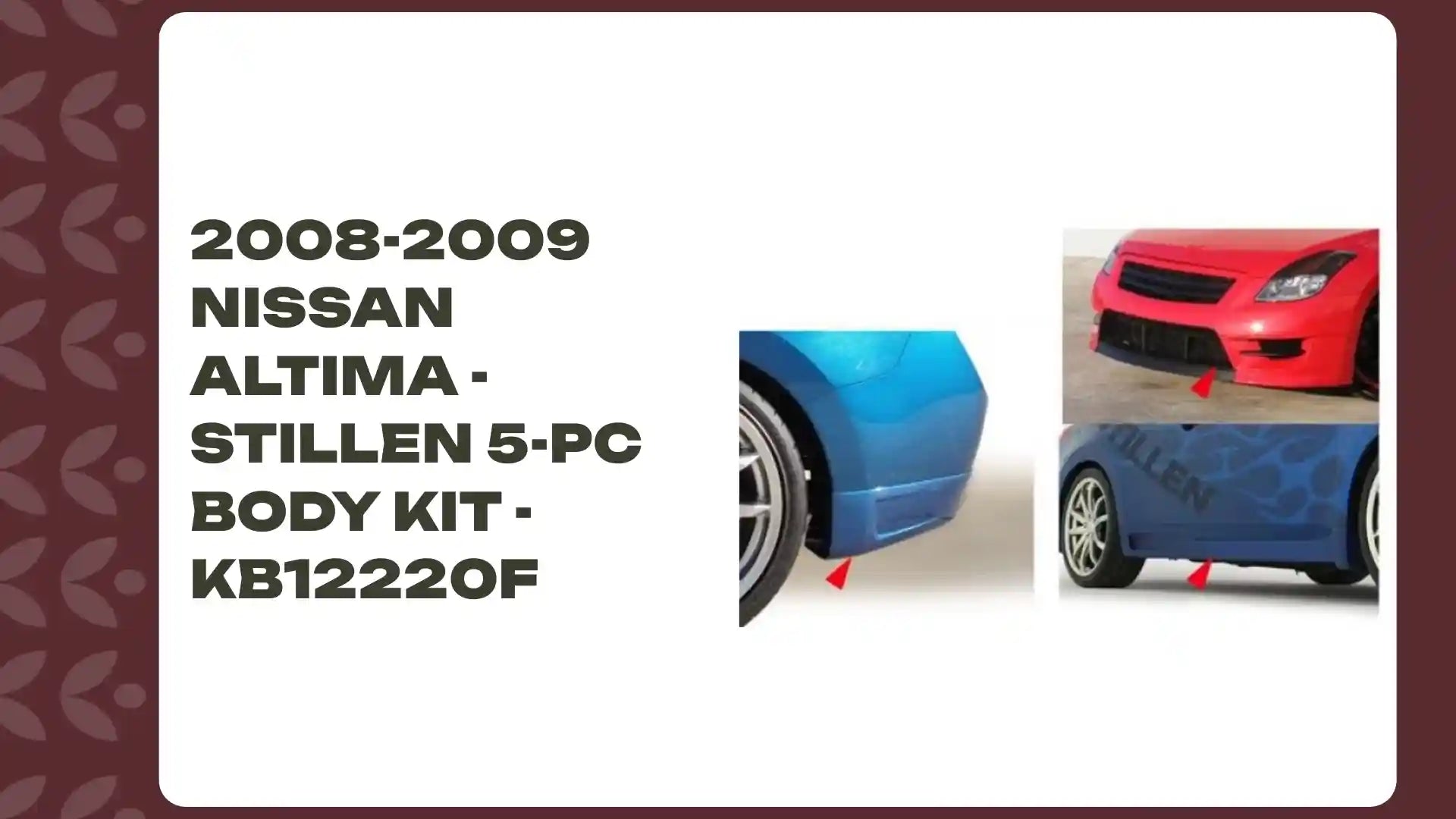 2008-2009 Nissan Altima - STILLEN 5-pc Body Kit - KB12220F by@Outfy