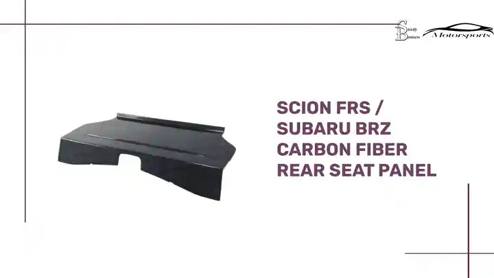 Scion FRS / Subaru BRZ Carbon Fiber Rear Seat Panel by@Outfy