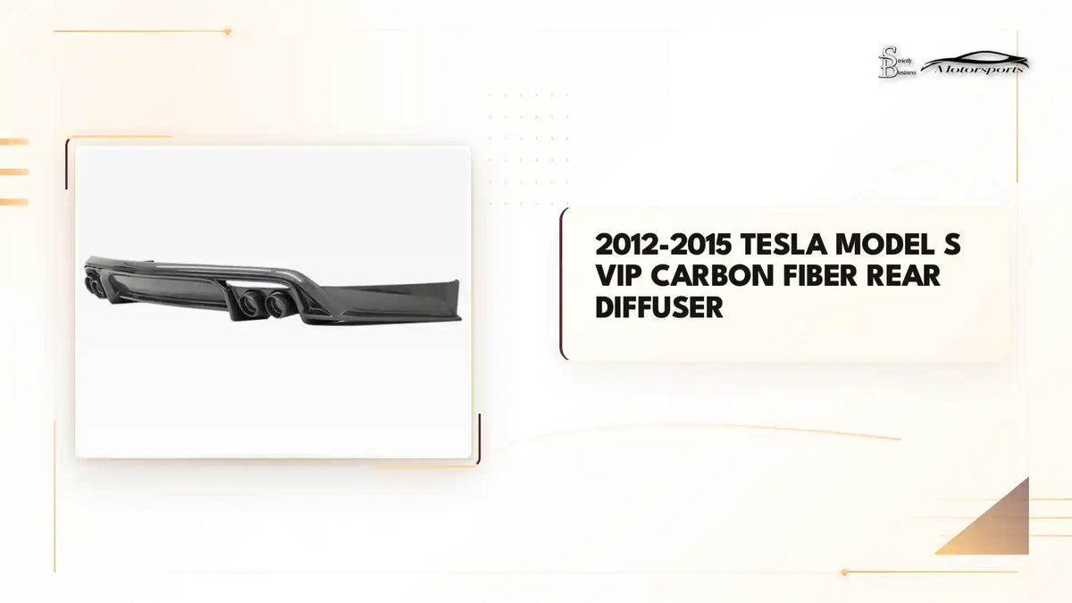 2012-2015 Tesla Model S VIP Carbon Fiber Rear Diffuser by@Outfy