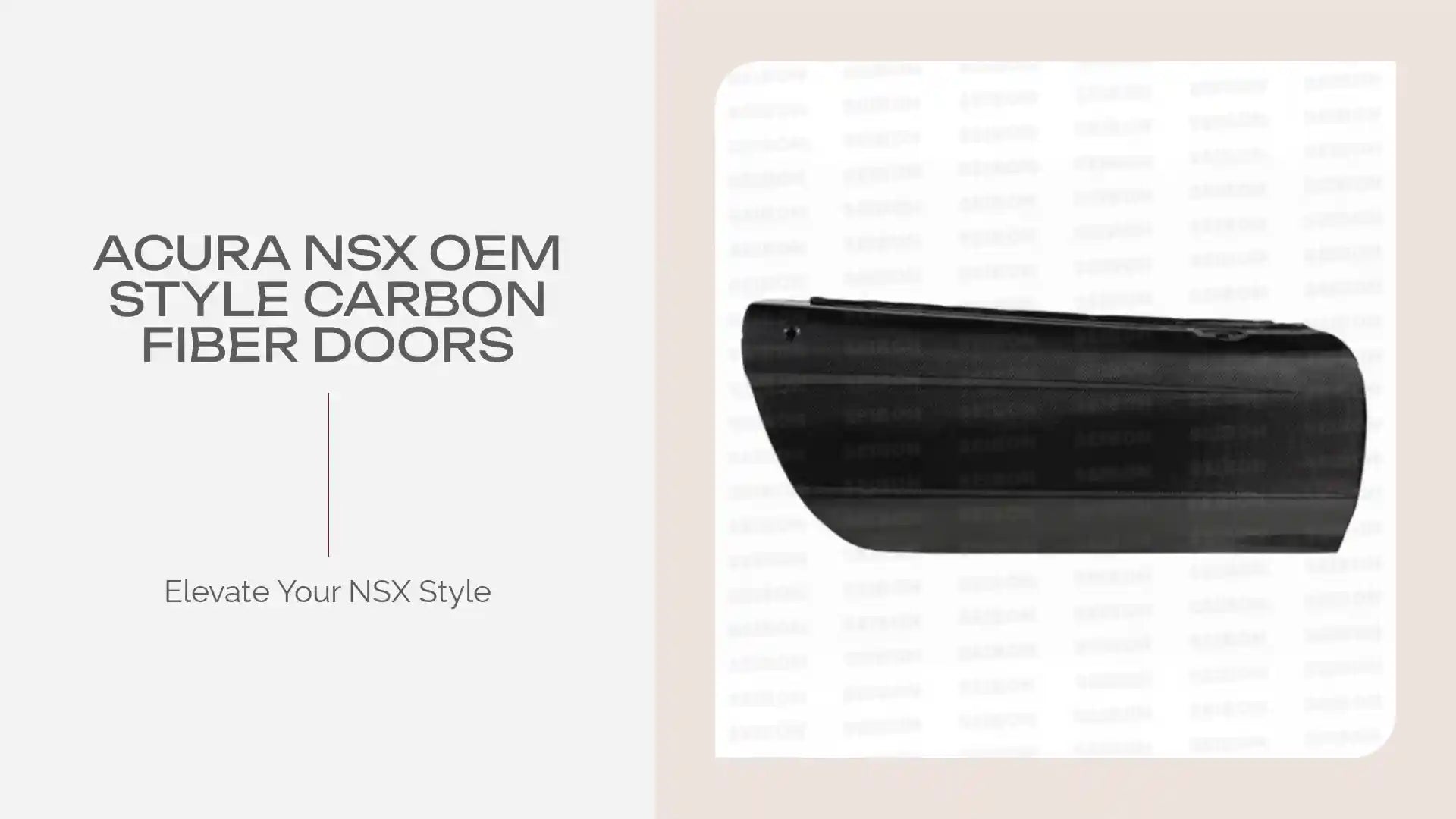 Acura NSX OEM Style Carbon Fiber Doors by@Outfy