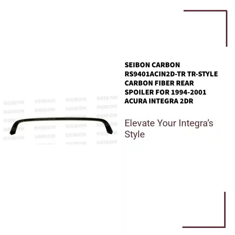 Seibon Carbon RS9401ACIN2D-TR TR-style Carbon Fiber Rear Spoiler For 1994-2001 Acura Integra 2DR by@Outfy
