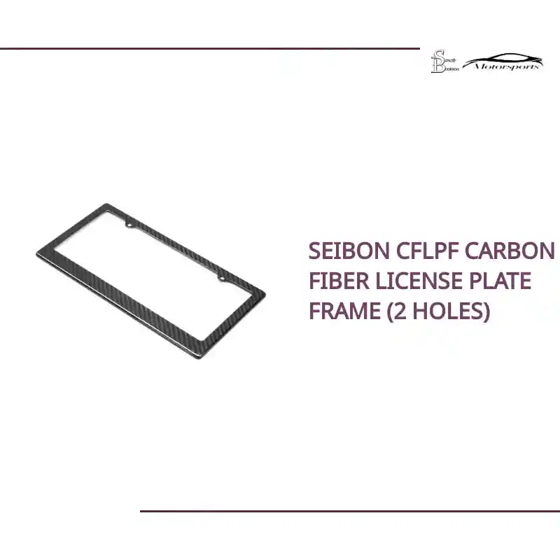 Seibon CFLPF Carbon fiber license plate frame (2 holes) by@Outfy