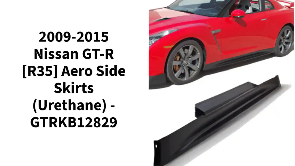 2009-2015 Nissan GT-R [R35] Aero Side Skirts (Urethane) - GTRKB12829 by@Outfy