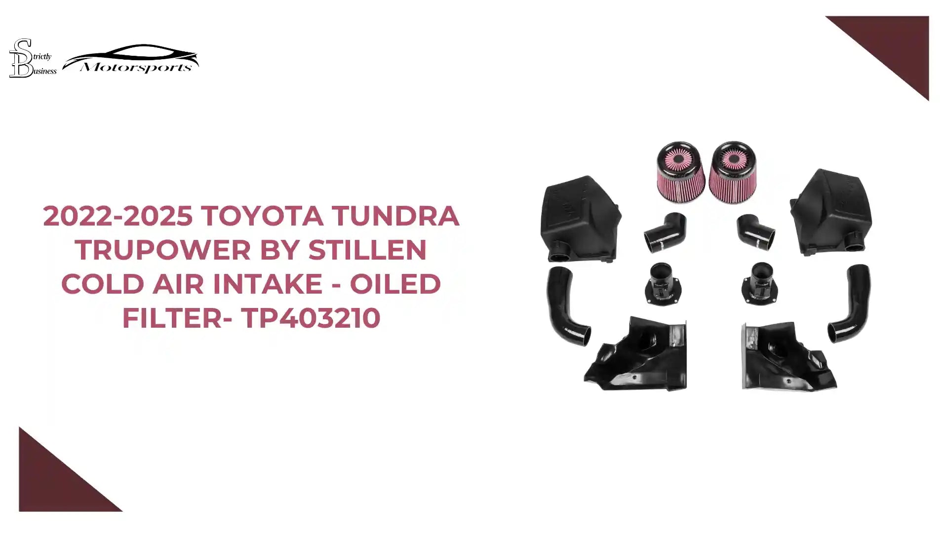 2022-2025 Toyota Tundra Trupower by STILLEN Cold Air Intake - Oiled Filter- TP403210 by@Outfy
