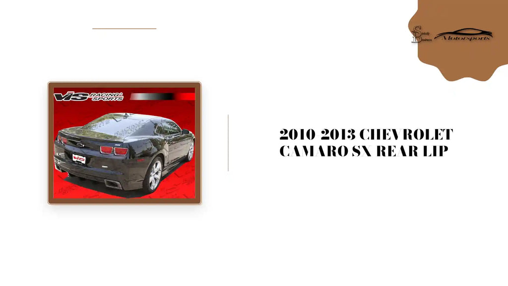2010-2013 Chevrolet Camaro Sx Rear Lip by@Outfy