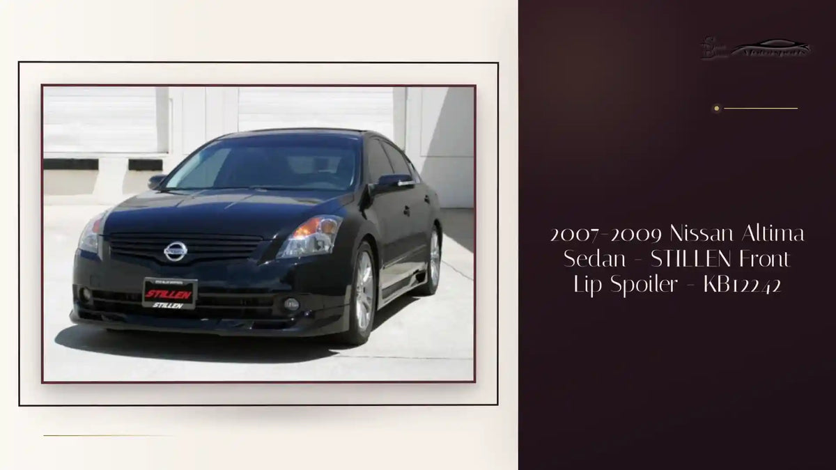 2007-2009 Nissan Altima Sedan - STILLEN Front Lip Spoiler - KB12242 by@Outfy