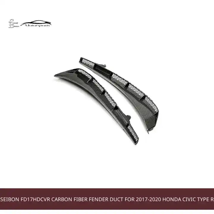 Seibon FD17HDCVR Carbon fiber fender duct for 2017-2020 Honda Civic Type R by@Outfy