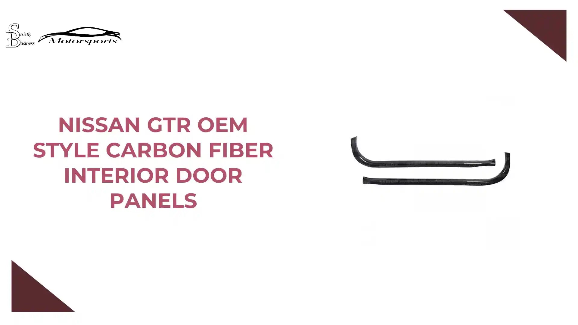 Nissan GTR OEM Style Carbon Fiber Interior Door Panels by@Outfy