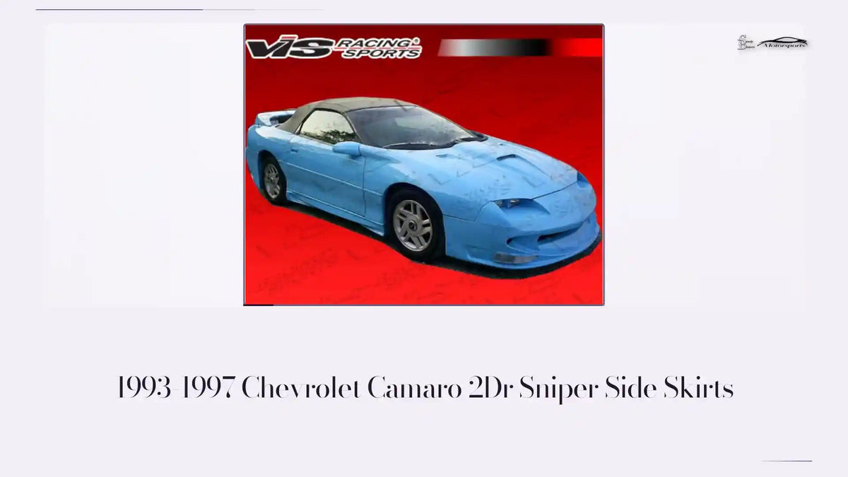 1993-1997 Chevrolet Camaro 2Dr Sniper Side Skirts by@Outfy