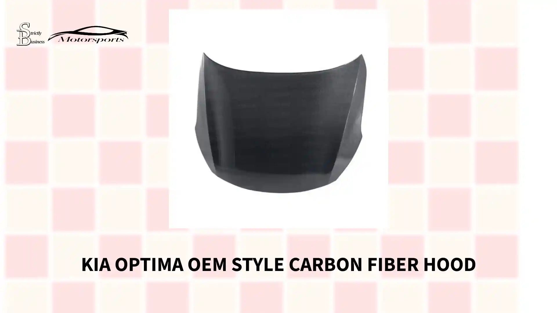Kia Optima OEM Style Carbon Fiber Hood by@Outfy