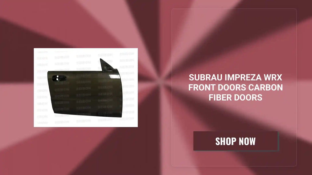 Subrau Impreza WRX Front Doors Carbon Fiber Doors by@Outfy