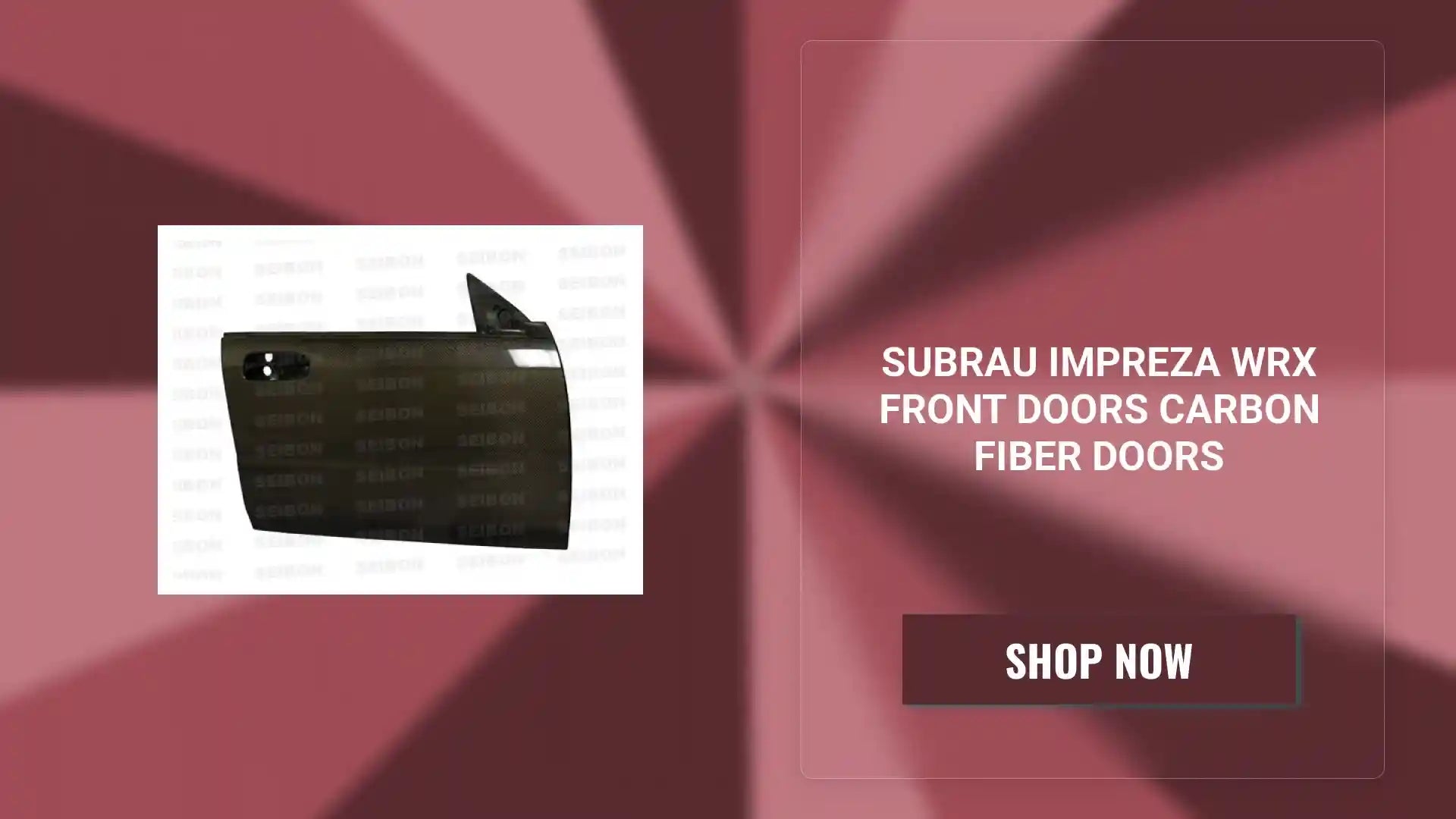 Subrau Impreza WRX Front Doors Carbon Fiber Doors by@Outfy