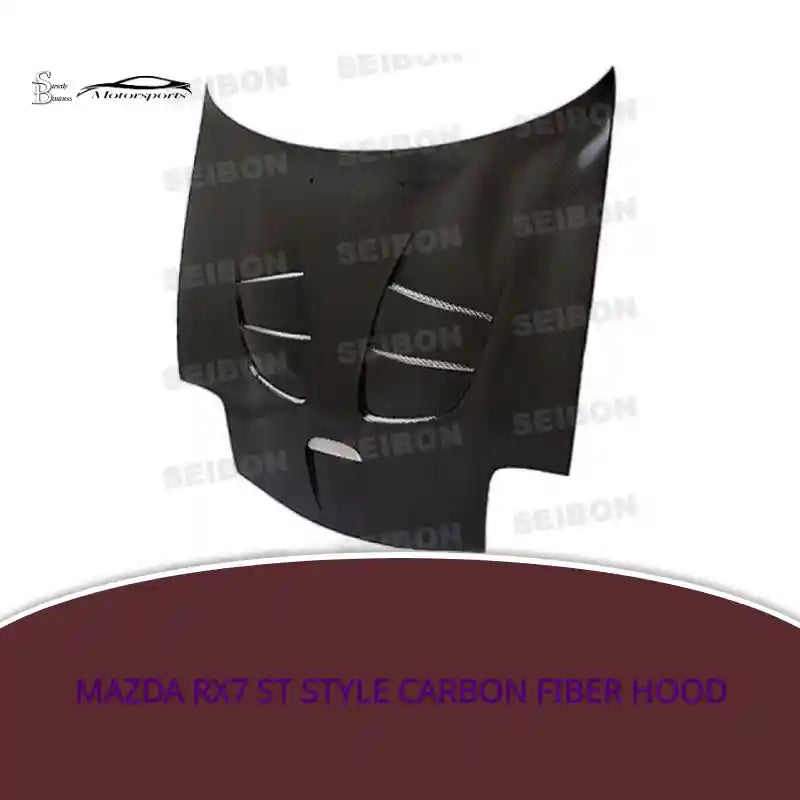 Mazda RX7 ST Style Carbon Fiber Hood by@Outfy
