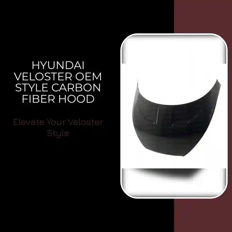 Hyundai Veloster OEM Style Carbon Fiber Hood by@Outfy