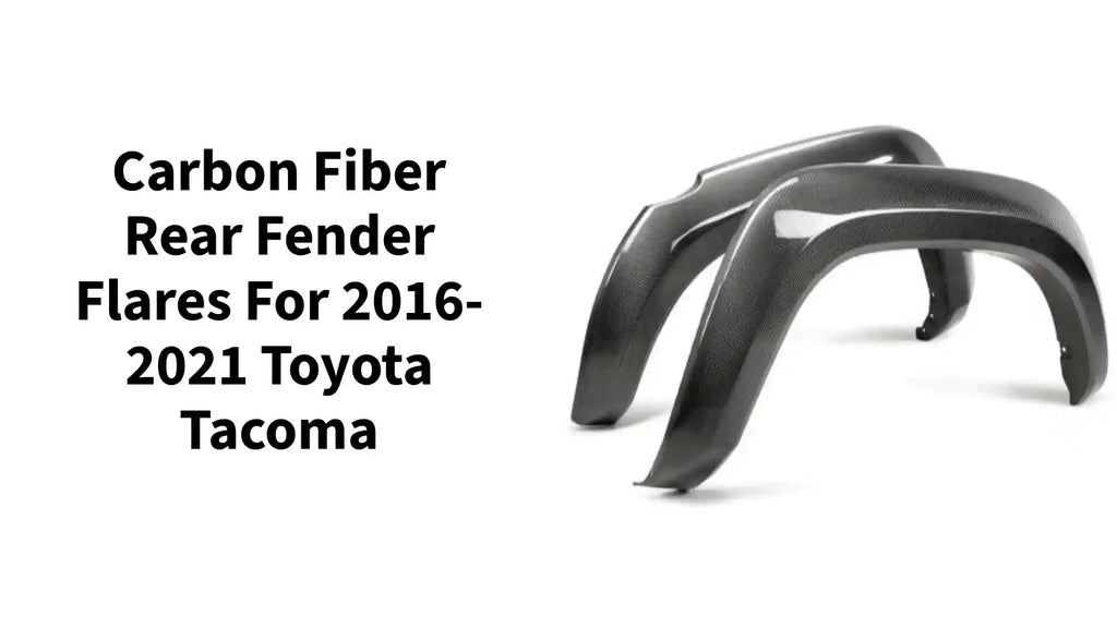 Carbon fiber rear fender flares for 2016-2021 Toyota Tacoma by@Outfy