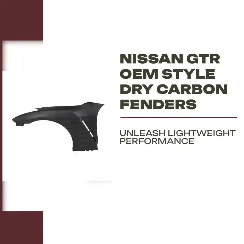Nissan GTR OEM Style Dry Carbon Fenders by@Outfy