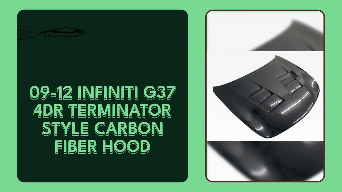 09-12 Infiniti G37 4Dr Terminator Style Carbon Fiber Hood by@Outfy