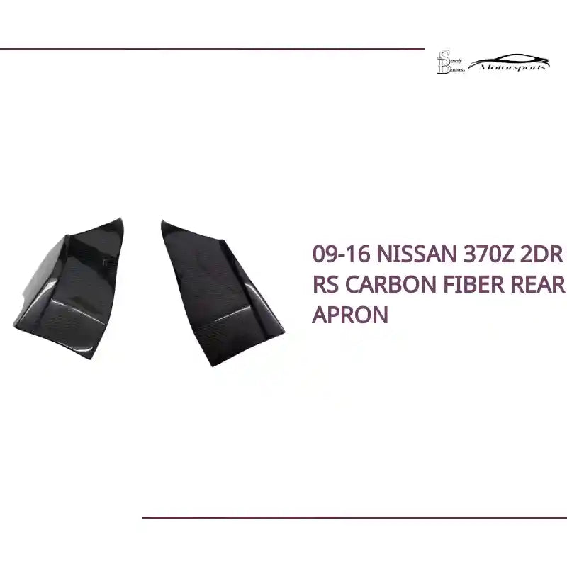 09-16 Nissan 370Z 2Dr RS Carbon Fiber Rear Apron by@Outfy