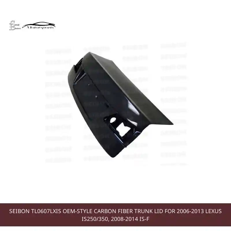 Seibon TL0607LXIS OEM-style carbon fiber trunk lid for 2006-2013 Lexus IS250/350, 2008-2014 IS-F by@Outfy
