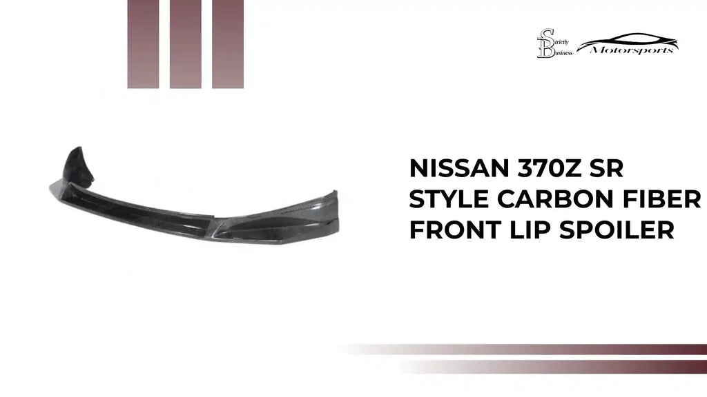 Nissan 370Z SR Style Carbon Fiber Front Lip Spoiler by@Outfy