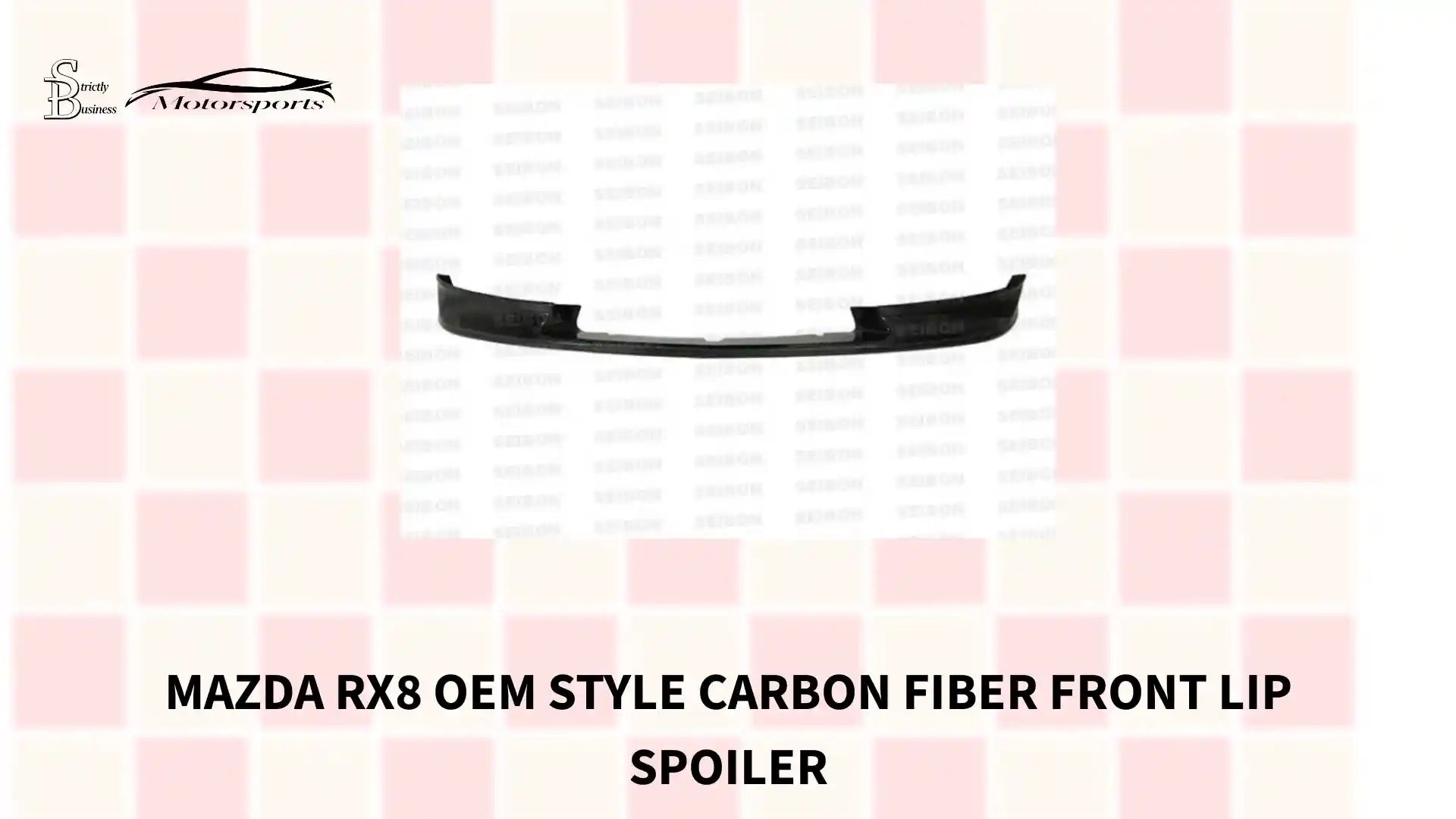Mazda RX8 OEM Style Carbon Fiber Front Lip Spoiler by@Outfy