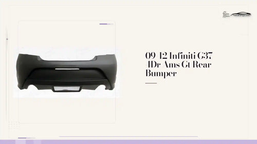 09-12 Infiniti G37 4Dr Ams Gt Rear Bumper by@Outfy